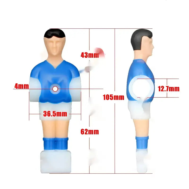 Movable Table Foosball Accessories Children’s Table Game Plastic Accessories Doll - Humanoid Doll