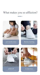 8MM Widened Flat No Tie Press Lock shoe laces lanvin sneakers elastic laces sneakers Kids Adult Shoelace for Shoes