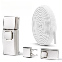 8MM Widened Flat No Tie Press Lock shoe laces lanvin sneakers elastic laces sneakers Kids Adult Shoelace for Shoes