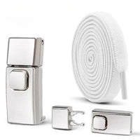 8MM Widened Flat No Tie Press Lock shoe laces lanvin sneakers elastic laces sneakers Kids Adult Shoelace for Shoes