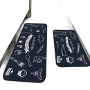 Kitchen-themed floor mats.