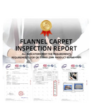 Flannel carpet qualification certificate.