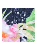 Absorbent floral-patterned material.