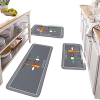 Gray kitchen mats.