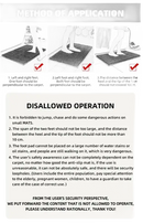 Instructions for using a mat.