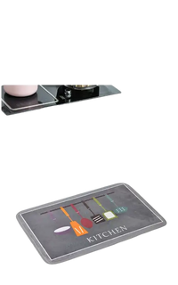 Kitchen floor mat.