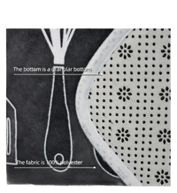 Material analysis of a rug.