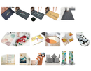 Variety of floor mats and home textiles.