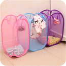 Foldable Color Mesh Clothes Dirty Clothes Basket Household Mesh Dirty Clothes Basket Storage Basket Storage Bucket