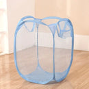 Foldable Color Mesh Clothes Dirty Clothes Basket Household Mesh Dirty Clothes Basket Storage Basket Storage Bucket