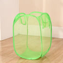Foldable Color Mesh Clothes Dirty Clothes Basket Household Mesh Dirty Clothes Basket Storage Basket Storage Bucket