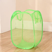 Foldable Color Mesh Clothes Dirty Clothes Basket Household Mesh Dirty Clothes Basket Storage Basket Storage Bucket