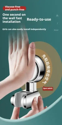 1Pc Universal Shower Head Holder Adjustable Strong Adhesive ABS Shower Brackets Suction Cup Wall Mount Waterproof