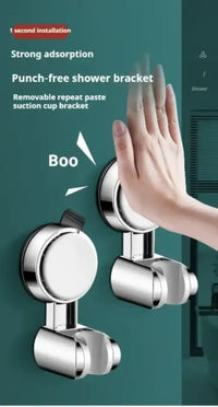 1Pc Universal Shower Head Holder Adjustable Strong Adhesive ABS Shower Brackets Suction Cup Wall Mount Waterproof