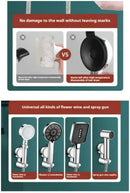 1Pc Universal Shower Head Holder Adjustable Strong Adhesive ABS Shower Brackets Suction Cup Wall Mount Waterproof