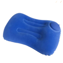 Blue inflatable travel pillow from Airpillow Voyager perfect for JJYY Travel Pillow adventures