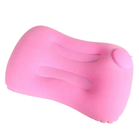 Pink inflatable pillow from Airpillow Voyager for comfy travel with JJYY Travel Pillow