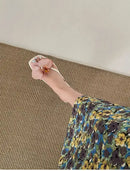 Summer Women Flower Flip Flop Fashion Clip Toe Flats Slide Ladies Casual Soft Sole Beach Slippers