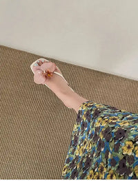 Summer Women Flower Flip Flop Fashion Clip Toe Flats Slide Ladies Casual Soft Sole Beach Slippers