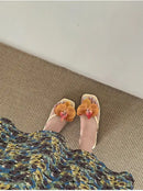 Summer Women Flower Flip Flop Fashion Clip Toe Flats Slide Ladies Casual Soft Sole Beach Slippers