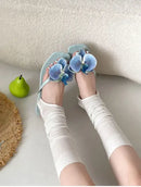 Summer Women Flower Flip Flop Fashion Clip Toe Flats Slide Ladies Casual Soft Sole Beach Slippers