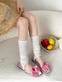 Summer Women Flower Flip Flop Fashion Clip Toe Flats Slide Ladies Casual Soft Sole Beach Slippers