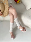 Summer Women Flower Flip Flop Fashion Clip Toe Flats Slide Ladies Casual Soft Sole Beach Slippers