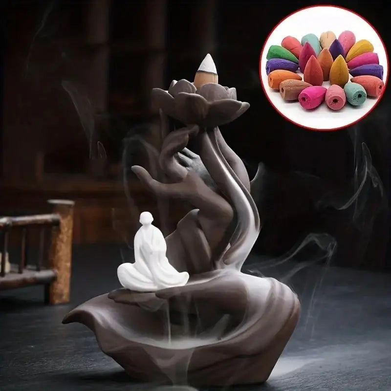 Floral Harmony: Mixed Backflow Incense Cones