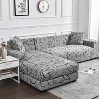 1pc Flower Printed Elastic Sofa Cover Antidirty Spandex Sofa Cover Furniture Protector for Bedroom Office Living Room