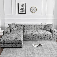 1pc Flower Printed Elastic Sofa Cover Antidirty Spandex Sofa Cover Furniture Protector for Bedroom Office Living Room