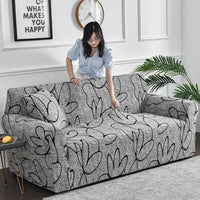 1pc Flower Printed Elastic Sofa Cover Antidirty Spandex Sofa Cover Furniture Protector for Bedroom Office Living Room