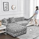 1pc Flower Printed Elastic Sofa Cover Antidirty Spandex Sofa Cover Furniture Protector for Bedroom Office Living Room