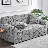 1pc Flower Printed Elastic Sofa Cover Antidirty Spandex Sofa Cover Furniture Protector for Bedroom Office Living Room