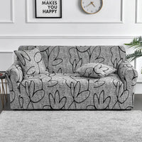 1pc Flower Printed Elastic Sofa Cover Antidirty Spandex Sofa Cover Furniture Protector for Bedroom Office Living Room