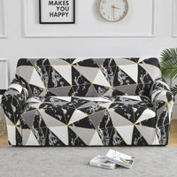 1pc Flower Printed Elastic Sofa Cover Antidirty Spandex Sofa Cover Furniture Protector for Bedroom Office Living Room