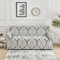 1pc Flower Printed Elastic Sofa Cover Antidirty Spandex Sofa Cover Furniture Protector for Bedroom Office Living Room