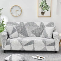 1pc Flower Printed Elastic Sofa Cover Antidirty Spandex Sofa Cover Furniture Protector for Bedroom Office Living Room