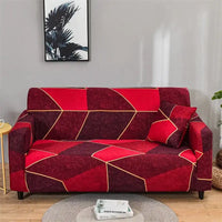 1pc Flower Printed Elastic Sofa Cover Antidirty Spandex Sofa Cover Furniture Protector for Bedroom Office Living Room