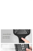 Shower head with one-handed control.