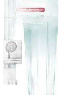 Shower head water flow comparison.