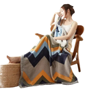 Zigzag patterned blanket.