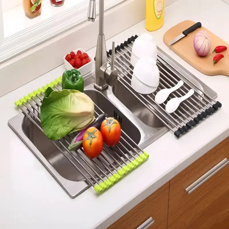 Roll Up Dish Rack Its Stainless Steel Educational Tubes L Size Thingy