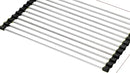 Foldable Stainless Steel Kitchen Sink Rack - Black / 18 L