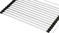 Foldable Stainless Steel Kitchen Sink Rack - Black / 18 L