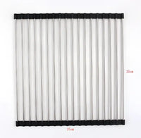 Foldable Stainless Steel Kitchen Sink Rack - Black / 18 S