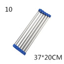 Foldable Stainless Steel Kitchen Sink Rack - Blue / 10L
