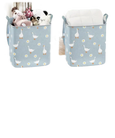 Goose-patterned storage bin.