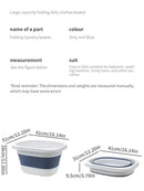 Collapsible Plastic Laundry Basket Folding Pop Up Bathroom Dirty Clothes Basket Household Plastic Large Storage