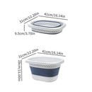 Collapsible Plastic Laundry Basket Folding Pop Up Bathroom Dirty Clothes Basket Household Plastic Large Storage