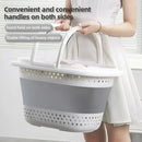 Collapsible Plastic Laundry Basket Folding Pop Up Bathroom Dirty Clothes Basket Household Plastic Large Storage